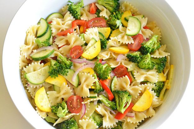 garden vegetable pasta salad